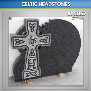 Bahama blue Celtic Cross design Ireland Headstones cemetery stones
